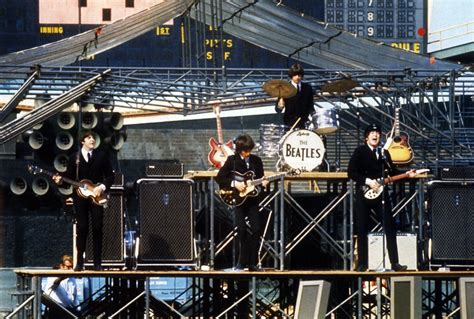 Amazing Photo Of The Beatles Live At Comiskey Park August 20, 1965