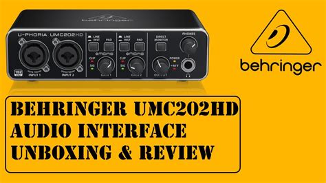 Behringer UMC202HD Review - YouTube