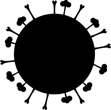 SVG > evil face molecular flu - Free SVG Image & Icon. | SVG Silh