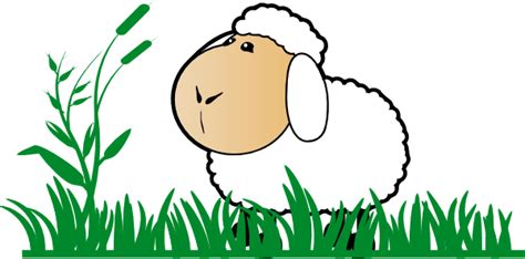 Grazing sheep clipart - Clipground