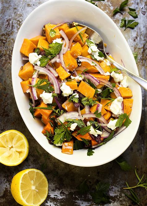 Cold Sweet Potato Salad with Cranberries and Pecans - Just a Little Bit ...