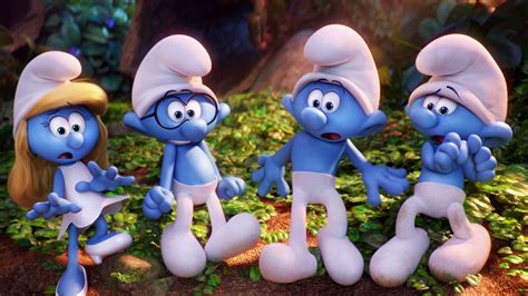 Smurfette Brainy Hefty And Clumsy In Smurfs The Lost Village Trailer Teaser 2017 Hd Wallpaper ...