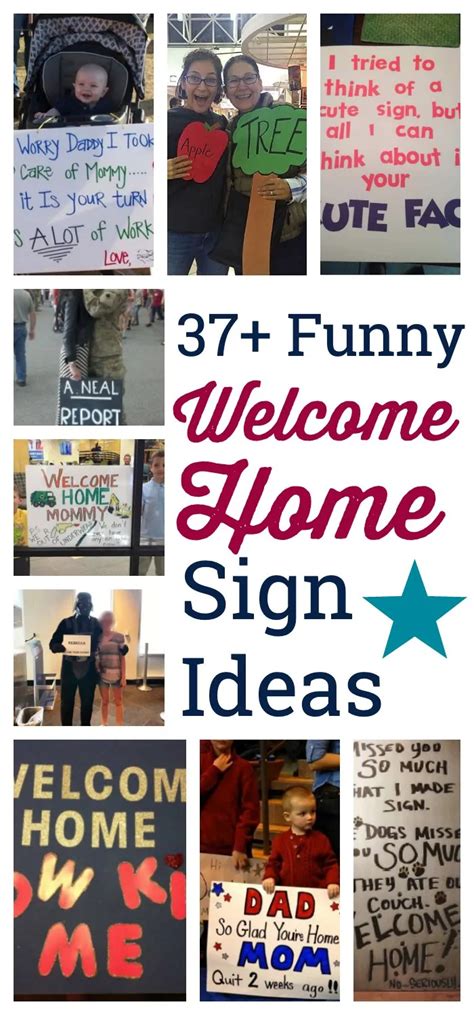 37+ Funny Welcome Home Sign Ideas for Military Families