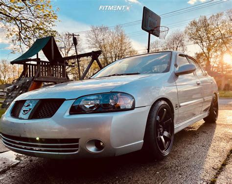 2004 Nissan Sentra SE-R Spec V with 17x8.25 JNC Jnc014 and Nitto 205x40 ...