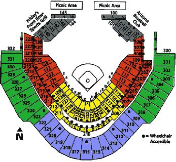 Diamondbacks Stadium Map | World Map 07