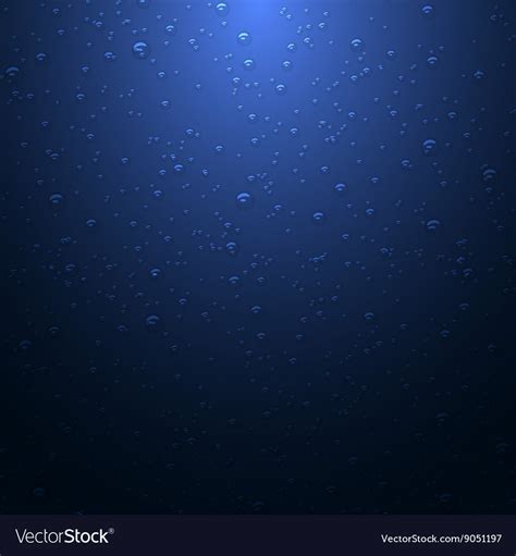 Dark blue background with water drops Royalty Free Vector