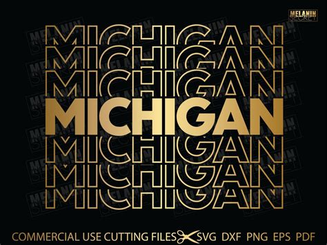 Michigan State SVG, Michigan Svg, State Svg, United States of America ...