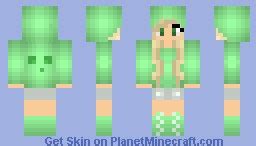 Slime girl Minecraft Skin