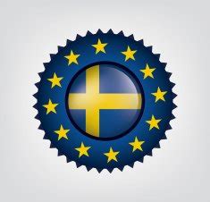 Made in Sweden Swedish seal EU Flag (Vector) free image download