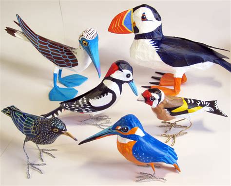 How to make paper mache birds - The Art of Jane Tomlinson