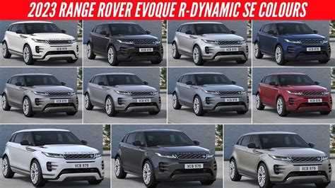 2023 Range Rover Evoque R-Dynamic SE - All Color Options - Images ...