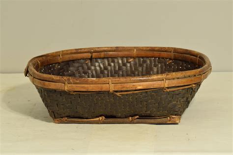 Basket Philippines Ifugao Winnow Rice Tray Rattan Ifugao Handmade Woven Rattan Bamboo Rice Tray