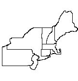 Blank Northeast Region Outline Map | Northeast region map / Southeast region map | 4-SS ...