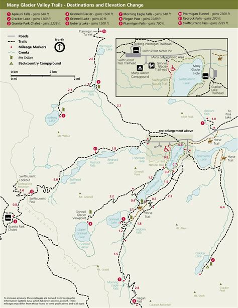Map Of Glacier National Park Area - World Map