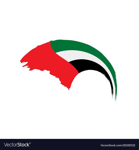 United arab emirates flag Royalty Free Vector Image