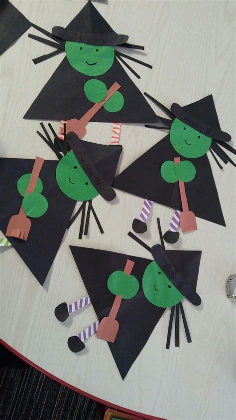 Handprint witch craft for kids free template – Artofit