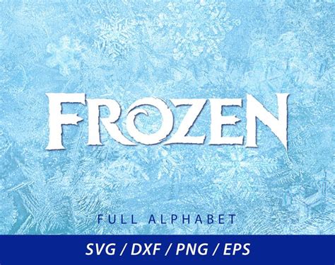 Frozen Font Full Alphabet Letters SVG/Dxf/PNG/EPS Instant Download by Studiio on Etsy ...