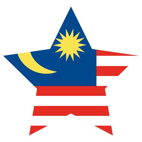 Malaysian flag in design shape. Flag of Malaysia in design shape ...