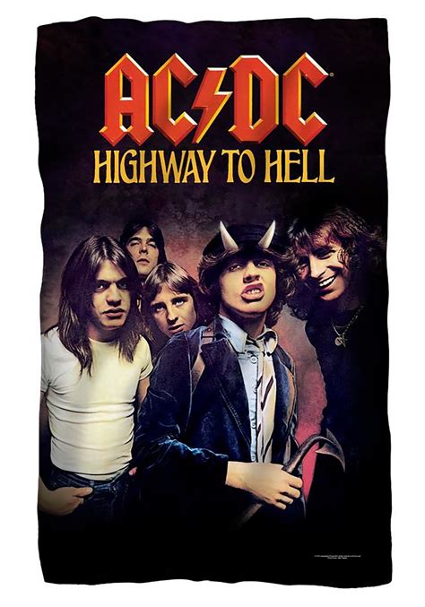 Highway to Hell AC/DC Lightweight Fleece Blanket