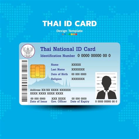 Premium Vector | Thai ID card vector for design infographic works.