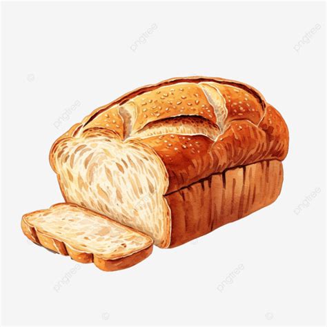 Bread Loaf Illustration, Bread, Loaf, Food PNG Transparent Image and ...