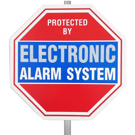 Electronic Alarm System Security Warning Yard Sign - The Home Security Superstore