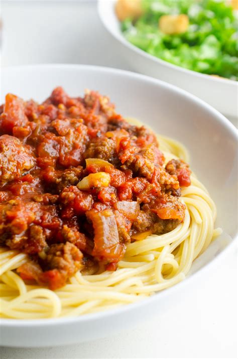 Spaghetti and Meat Sauce Recipe | Life's Ambrosia