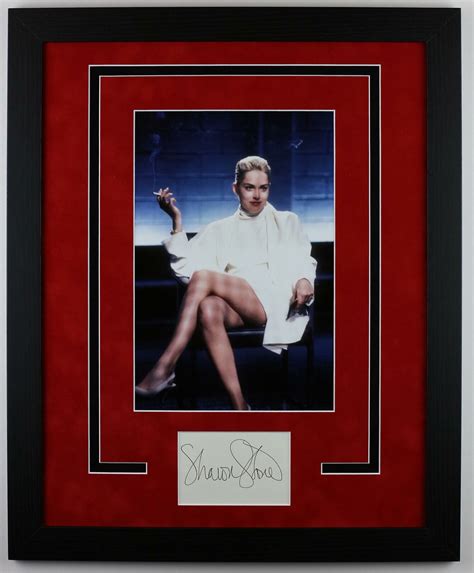 Sharon Stone "Basic Instinct" AUTOGRAPH Signed Photo Framed 16x20 ...