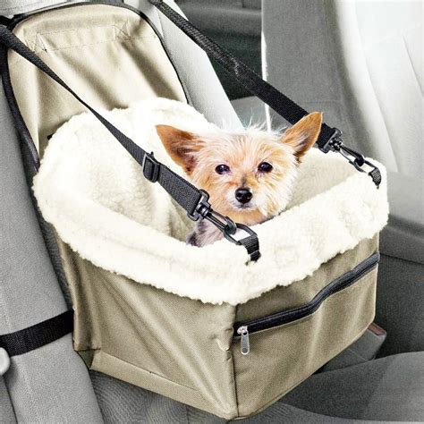 The #small #dog #car #booster #seat also doubles as their bed when you take your dog-friendly ...