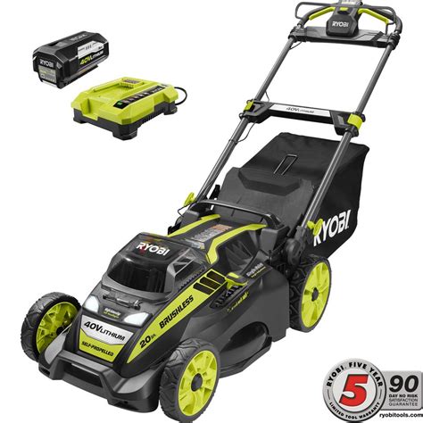 Ryobi Lawn Mower Kit Motor Cordless 40 Volt Lithium-Ion Self-Propelled Brushless 46396020253 | eBay