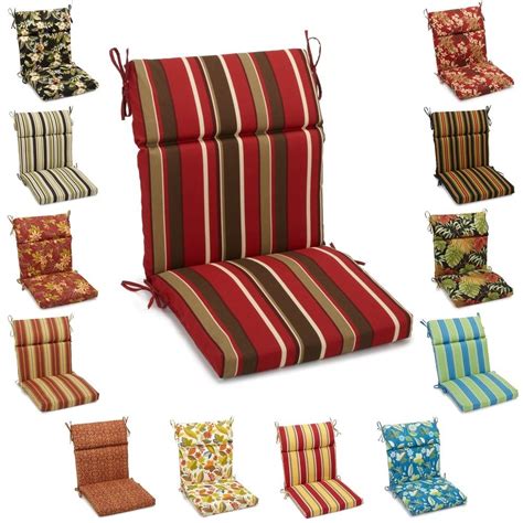 Allen roth wheat herringbone cabana stripe high back patio chair ...