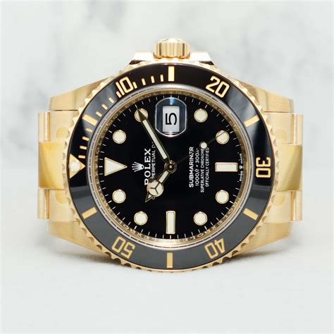 Rolex Submariner Full Gold 126618LN Black Dial