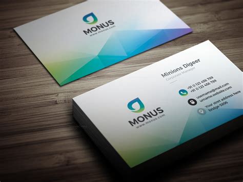 Aurora Modern Business Card Design Template 001593 - Template Catalog