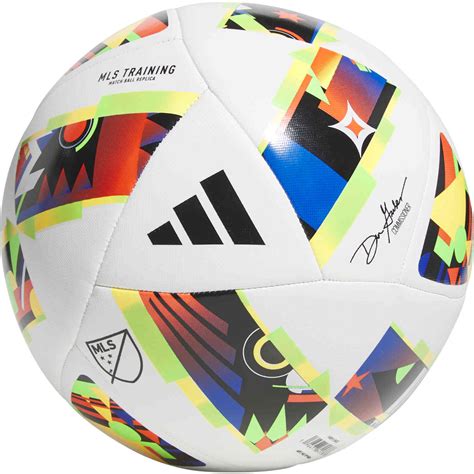 adidas MLS Soccer Ball Club Soccer Ball - White & Black with Solar Gold - Soccer Master