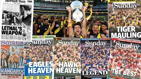 AFL Grand Final Souvenirs: Posters, team downloads | Herald Sun