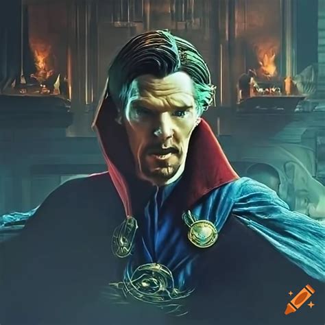 Doctor strange (benedict cumberbatch) by a hospital bed