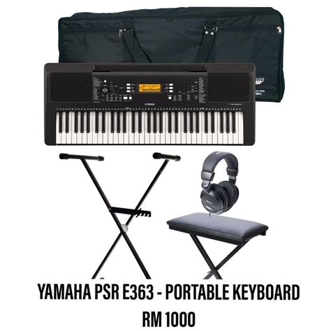 Yamaha PSR-E363 Stand Banquette Casque Keyboard Set | atelier-yuwa.ciao.jp