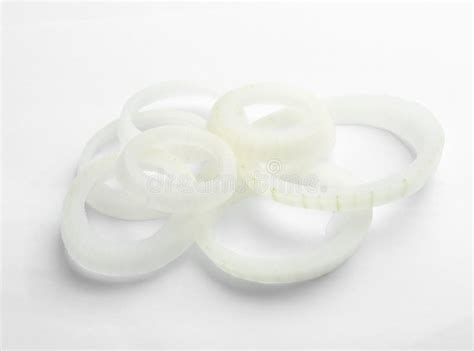 Fresh Raw Onion Rings on White Stock Image - Image of gourmet, nutrition: 152777185