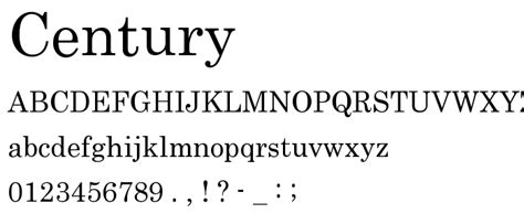 Century Free Font Download - Font Supply