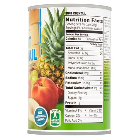 Dole Canned Fruit Nutrition Facts | Besto Blog