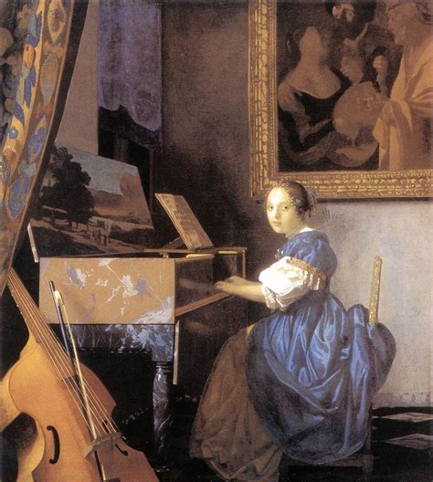 Music In Paintings: Lady Seated at a Virginal, VERMEER VAN DELFT