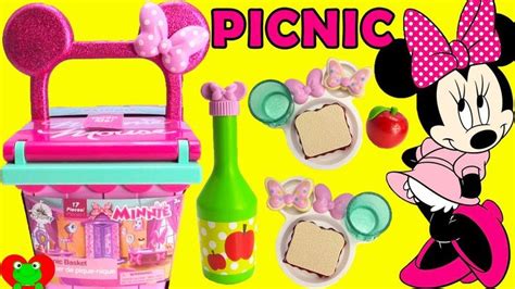 Disney Minnie Mouse Magical Picnic Basket Surprises | Minnie, Minnie mouse toys, Disney frozen nails