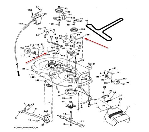 Craftsman lt1000 deck belt diagram