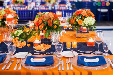 iWed Global (@iWedGlobal) | Blue orange weddings, Orange wedding themes, Orange wedding decorations