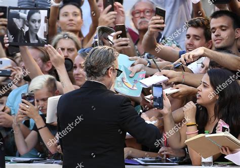 Joaquin Phoenix Signs Autographs He Arrives Editorial Stock Photo ...