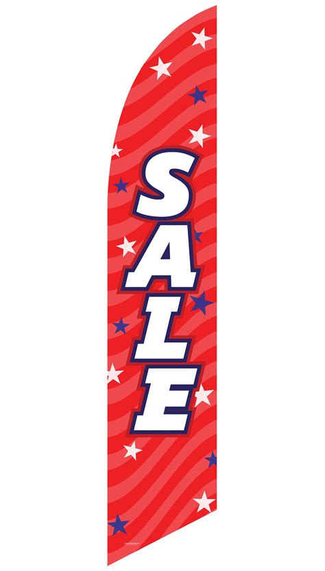 "Sale" Feather Flag (Red): Superior Fireworks Wholesale