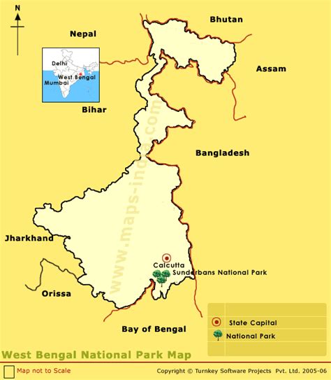 National Parks in West Bengal,Maps of National Parks in West Bengal ...