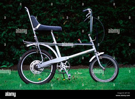 Silver Raleigh Chopper bicycle Stock Photo: 1446381 - Alamy