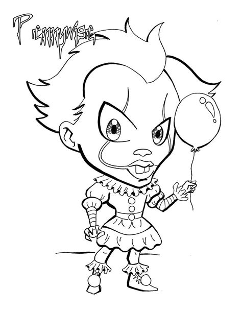 Pennywise coloring pages. 100 Printable Coloring pages