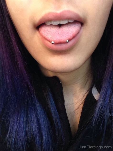 Snake Eye Tongue Piercing